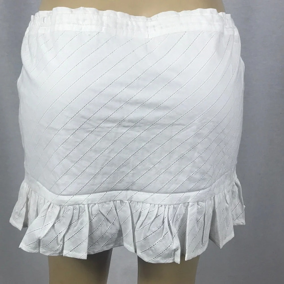 Zuliana Size Medium 100% Cotton Tie Waist Mini Skirt. Made in USA. New With Tags - Picture 3 of 3